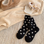 Load image into Gallery viewer, Polka Dot Thermal Crew Socks Wool Blend Winter Warm M5A308