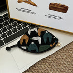 Load image into Gallery viewer, Pull String Embroidered Key Pouch Women N6B118
