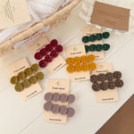 Load image into Gallery viewer, Retro Polka Dot Acetate Hair Clip Side Snap Clip N6F062