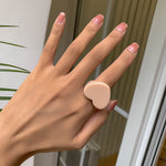 Load image into Gallery viewer, Candy Color Heart Resin Ring Vacation Style Women N6A217