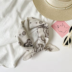 Load image into Gallery viewer, Cotton Paisley Print Small Square Scarf Neck Wrap N6H114