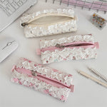Load image into Gallery viewer, Lace Quilted Pencil Case Women Large Capacity S5P864