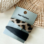 Load image into Gallery viewer, Leopard Print Hair Clips Women Invisible Front Hair S5P758