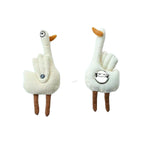 Load image into Gallery viewer, Cute Fabric Goose Brooch Hand Embroidered Beige N6G020