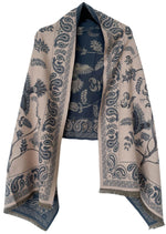 Load image into Gallery viewer, Vintage Paisley Jacquard Cashmere Feel Scarf N6K250