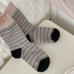 Load image into Gallery viewer, Retro Stripe Mid Calf Socks Women Multiple Colors M5A005