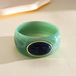 Load image into Gallery viewer, Vintage Acrylic Oval Ombré Bangle Minimalist Women N6H087
