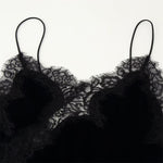 Load image into Gallery viewer, Lace Velvet Slip Dress Women Elegant V Neck N5A719