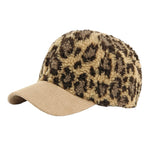 Load image into Gallery viewer, Leopard Baseball Cap Women Faux Shearling Winter M5A302