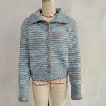 Load image into Gallery viewer, Office Stripe Cardigan Women Slim Fit Lapel N5A866