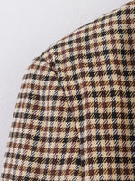 Load image into Gallery viewer, Plaid Double Breasted Blazer Women N5A751