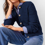 Load image into Gallery viewer, Solid Knit Cardigan Women Office Casual N6A206