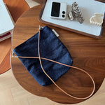 Load image into Gallery viewer, Denim Embroidered Crossbody Phone Bag Women N6B117