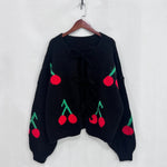 Load image into Gallery viewer, Sweater Loose Fit Round Neck Snowflake Sock Knit N5A850