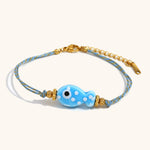 Load image into Gallery viewer, Braided Fish Charm Chain Steel 18K Plated S5P115