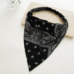 Load image into Gallery viewer, Vintage Amoeba Print Stretch Triangle Hair Scarf N6H132