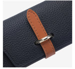 Load image into Gallery viewer, Genuine Leather Portable Sunglasses Case Men Women N6B190