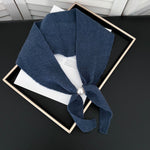 Load image into Gallery viewer, Womens Pearl Magnetic Clasp Knit Shoulder Scarf N6K269