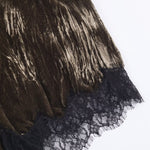 Load image into Gallery viewer, Velvet Lace High Waist Slim Midi Skirt N6A175