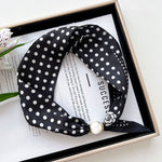 Load image into Gallery viewer, Women's Polyester Faux Silk Polka Dot Neck Scarf N6J147