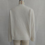 Load image into Gallery viewer, Floral Embroidered Cardigan Women Solid Color Knit N5A834