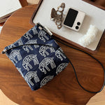 Load image into Gallery viewer, Denim Embroidered Crossbody Phone Bag Women N6B117
