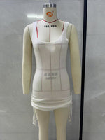 Load image into Gallery viewer, Backless Tie Spaghetti Strap Knit Short Dress Women N6A055