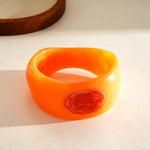 Load image into Gallery viewer, Boho Resin Ombré Stacking Bangle Set 3 Rings N6H085