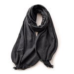 Load image into Gallery viewer, Imitation Cashmere Solid Scarf Shawl Fringe Women N6H228