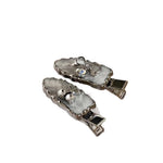 Load image into Gallery viewer, Silver Gray Hair Clips for Bangs Stylish Side Clips S5P897
