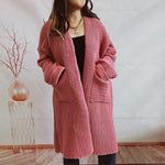 Load image into Gallery viewer, Oversized Long Cardigan Women Thick Knit N5A863
