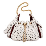 Load image into Gallery viewer, Women's Plush Leopard Print Chain Bucket Bag N6J115