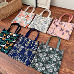 Load image into Gallery viewer, Embroidered Cotton Linen Crossbody Bag Reversible N6F153