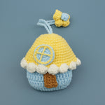Load image into Gallery viewer, Hand Crochet House AirPods Case Colorful Yarn Pouch N6G079