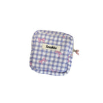 Load image into Gallery viewer, Padded Plaid Corduroy Pouch Women Multi purpose S5P870