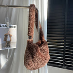 Load image into Gallery viewer, Faux Wool Cloud Shoulder Bag Large Capacity Crossbody S5P733