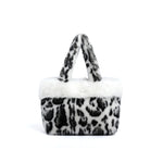 Load image into Gallery viewer, Women's Plush Leopard Print Bucket Handbag N6J174