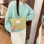 Load image into Gallery viewer, Polka Dot Faux Fur Makeup Bag Women Large Capacity S5P859