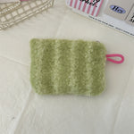 Load image into Gallery viewer, Plush Heart Coin Purse Makeup Bag Key Wallet S5P869