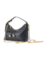 Load image into Gallery viewer, Metallic Hobo Shoulder Bag Women Black N6C034