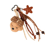 Load image into Gallery viewer, Plush Dog Rope Bag Charm Keychain Mixed Materials S5P941