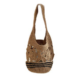 Load image into Gallery viewer, Vintage Floral Woven Straw Tote Bag for Beach N6A114