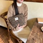 Load image into Gallery viewer, Polka Dot Faux Fur Makeup Bag Women Large Capacity S5P859