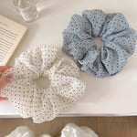 Load image into Gallery viewer, Polka Dot Mesh Scrunchie Women Simple Ponytail N6F081