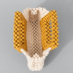 Load image into Gallery viewer, Handwoven Maple Bead Small Square Tote Women S5P968