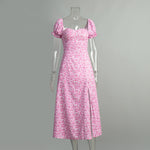 Load image into Gallery viewer, Elegant Off Shoulder Floral Maxi Slit Dress N6A091