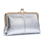 Load image into Gallery viewer, Genuine Leather Long Clutch with Snap Closure N6B198