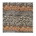 Load image into Gallery viewer, Leopard Print Spliced Satin Square Scarf 90cm N6G220