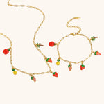 Load image into Gallery viewer, Paperclip Fruit Links Chain Steel Plated Hand Drip S5P113