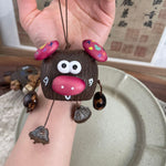 Load image into Gallery viewer, Natural Conch Fruit Cartoon Keychain Bag Charm N6F289